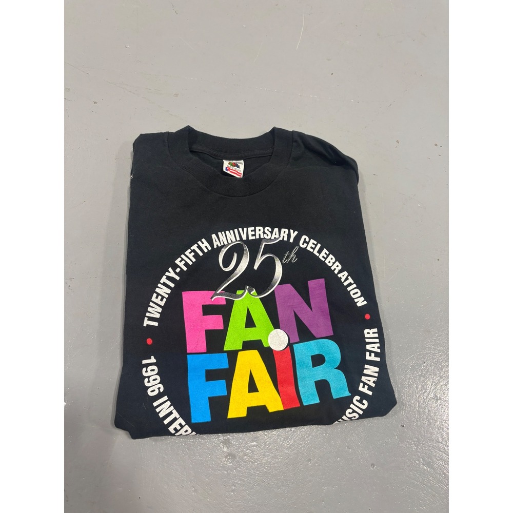 Vintage 1996 Fan Fair 25th Anniversary T-Shirt Mens XL Country Music Sold Out